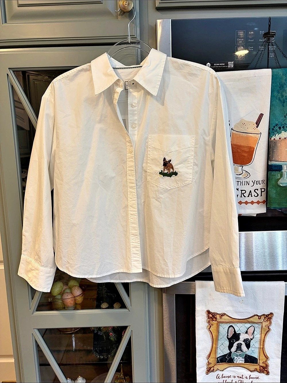 maeve The Shrunken Bennet Buttondown Shirt White XS Petite